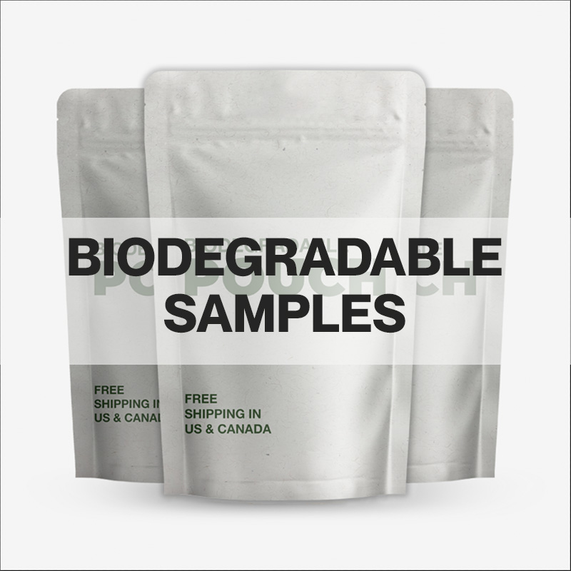 Custom Printed Biodegradable Stand Up Pouches Samples