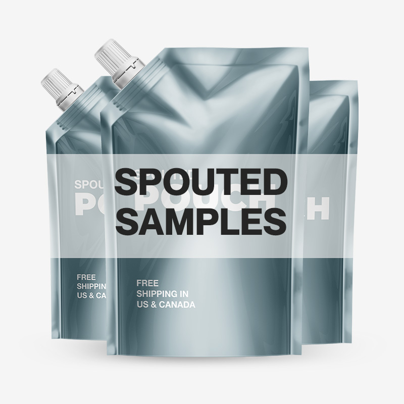 Custom Printed Spouted Stand Up Pouches Samples