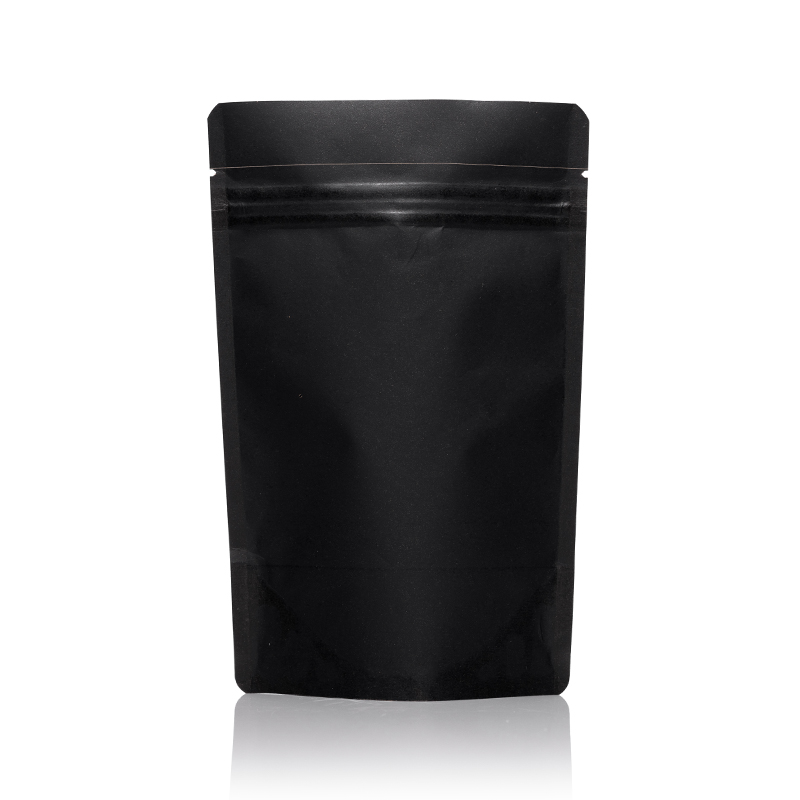 black kraft stand up pouches
